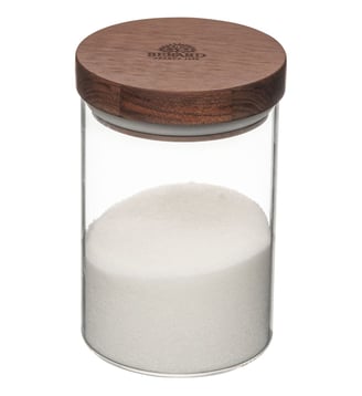 Pot verre couvercle noyer 600 ml - Bérard France - Transparent