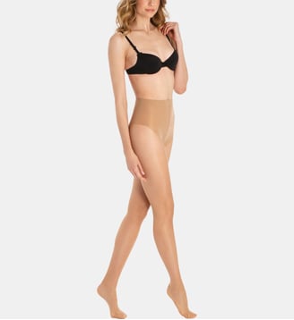 Collants transparents ventre plat 15D - Le Bourget - Beige
