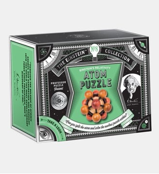 Casse-tête Atom Einstein N8 bois - Professor Puzzle - Multicolore