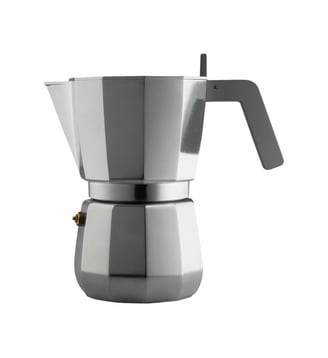 Cafetière Espresso Moka 9 tasses 45 cl - Alessi - Argent