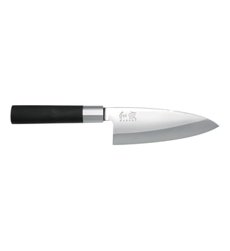 Couteau Deba Wasabi Black 15 cm - Kai - Noir