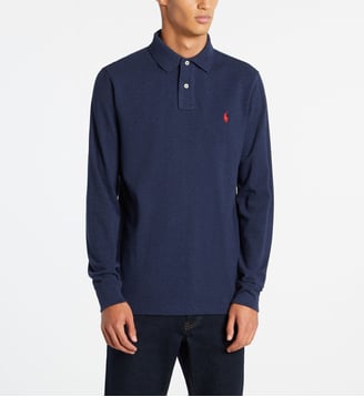 Polo slim coton piqué - Polo Ralph Lauren - Bleu marine