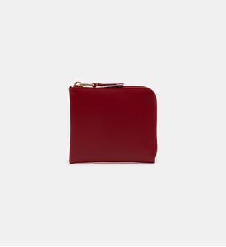 Portefeuille SA3100 cuir - Comme des Garçons WALLETS - Rouge foncé