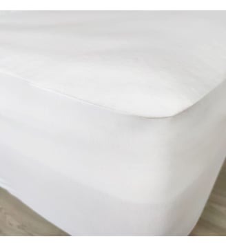 Protection matelas molleton 100% coton - Lasson - Blanc