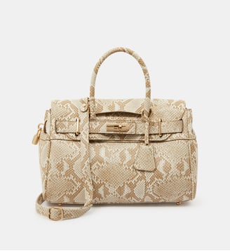 Sac cabas Pyla Bryan effet python XXS - Mac Douglas - Beige