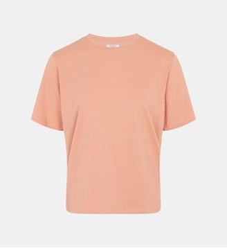 T-shirt Noon jersey coton bio - Galeries Lafayette - Rose clair