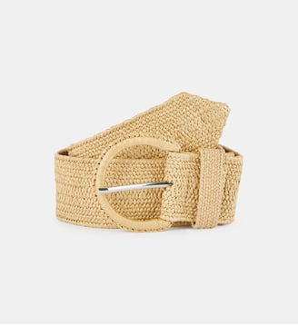 Ceinture large Paz tressée effet enduit - Galeries Lafayette - Beige clair
