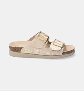 Sandales Hester en cuir effet métallisé - Mephisto - Beige clair