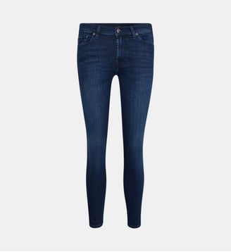 Jean skinny Illusion Starry effet délavé - 7 For All Mankind - Bleu denim