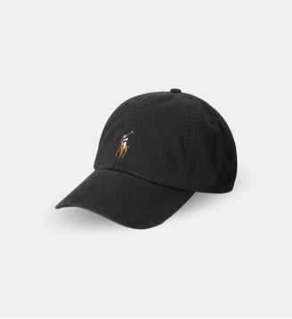 Casquette baseball sergé coton stretch mélangé - Polo Ralph Lauren - Noir