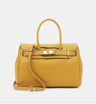 Sac cabas Pyla Romy cuir - Mac Douglas - Jaune vif