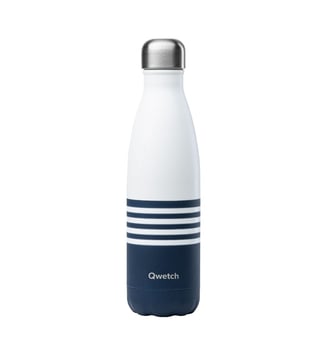 Bouteille isotherme - 50 cl - Qwetch - Bleu et blanc