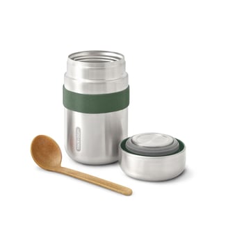 Food Flask Stainless Steel New olive 400 ml - Black + Blum - Olive