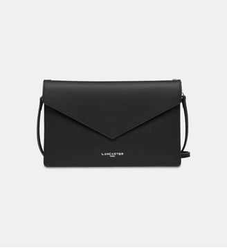 Sac pochette enveloppe en cuir - Lancaster - Noir