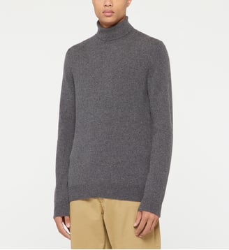 Pull uni Nachrol cachemire - Galeries Lafayette - Gris foncé