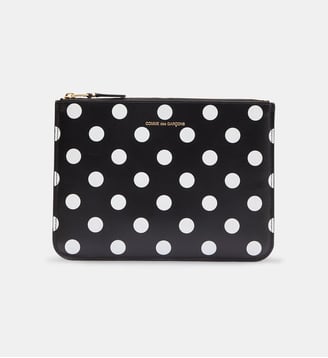 Pochette pois cuir - Comme des Garçons WALLETS - Noir