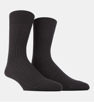 Chaussettes en laine mérinos - Doré Doré - Noir