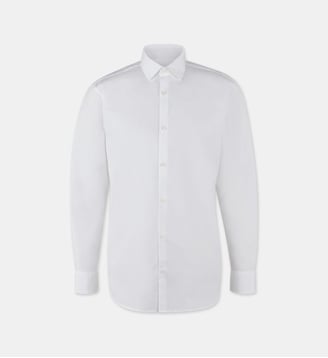 Chemise A2pli confort coton - Galeries Lafayette - Blanc