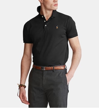 Polo slim coton piqué signature - Polo Ralph Lauren - Noir