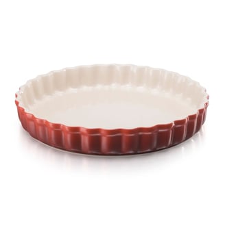 Plat à tarte CERISE Céramique Rouge Ø28 cm - Le Creuset - Rouge