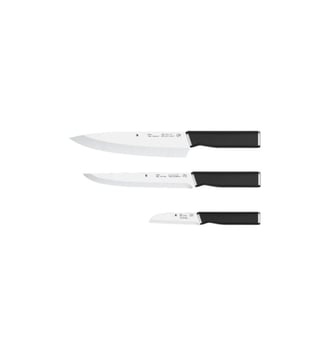 Set 3 couteaux de cuisine Kineo - Wmf - Acier et noir