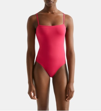 Maillot de bain 1 pièce Aquarelle nageur - Eres - Rose