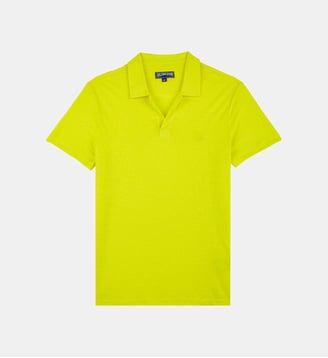 Polo droit en lin - Vilebrequin - Jaune