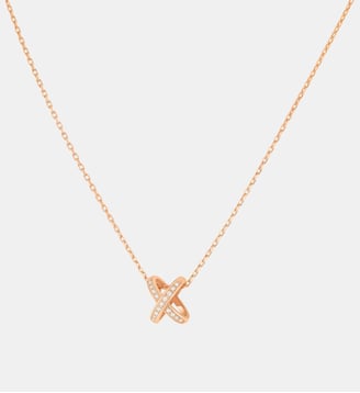 Pendentif en or rose et diamants - Chaumet - Or rose