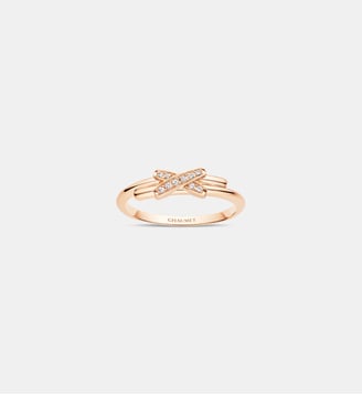 Bague en or rose et diamants - Chaumet - Or rose