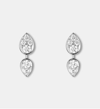 Boucles d'oreilles en or blanc et diamants - Chaumet - Argent