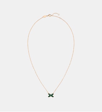 Pendentif en or rose malachite et diamant - Chaumet - Or rose