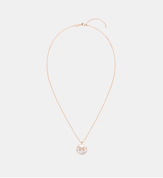 Pendentif en or rose diamants et nacre Moyen modèle - Chaumet - Or rose