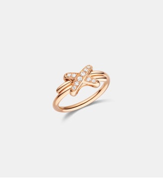 Bague en or rose et diamants - Chaumet - Or rose