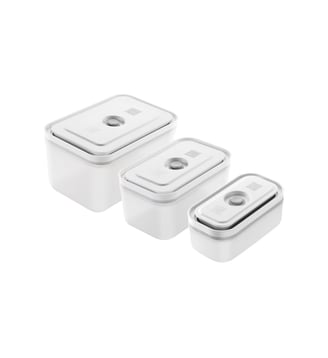 Set de 3 boîtes sous vide plastique rectangulaire - Zwilling - Blanc