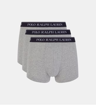 Lot de 3 boxers signature coton stretch - Polo Ralph Lauren - Gris clair