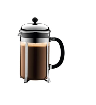 Cafetière à piston Chambord noir brillant 1,5L - Bodum - Noir