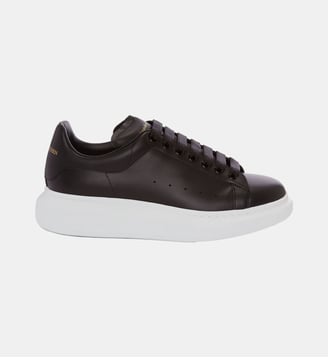 Baskets basses Oversize en cuir - McQueen - Noir