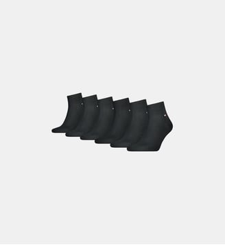 Lot de 6 chaussettes courtes unies - Tommy Hilfiger - Noir