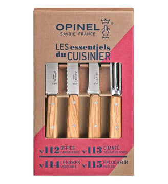 Coffret 4 couteaux Essentiels - Opinel - Naturel