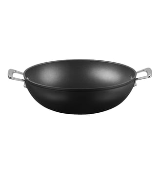 Wok Les forgées en aluminium Ø32 cm - Le Creuset - Noir