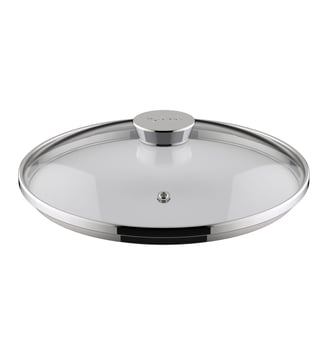Couvercle SALVASPAZIO en verre Ø26 cm - Lagostina - Transparent et acier