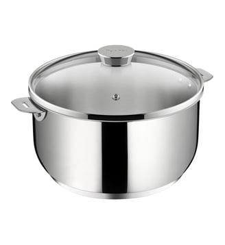 Faitout sans anse SALVASPAZIO+ en inox avec couvercle Ø24 cm - Lagostina - Acier