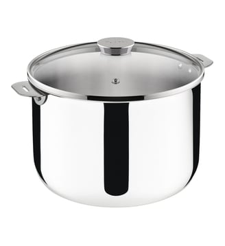 Faitout sans anse SALVASPAZIO+ en inox avec couvercle Ø26 cm - Lagostina - Acier