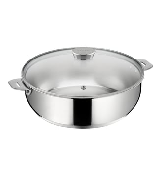 Sauteuse avec couvercle Ø26 cm SALVASPAZIO+ - Lagostina - Acier