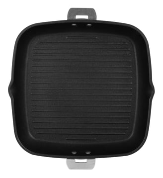 Grill carré 28 cm à poignée amovible - Cristel - Noir