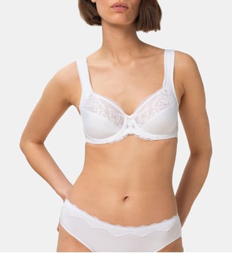 Soutien-gorge à armatures Modern Lace+Cotton W02 - Triumph - Blanc