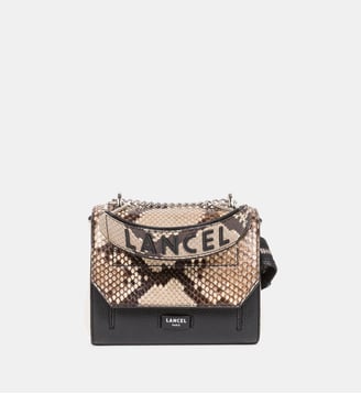 Sac à main Ninon en cuir - Lancel - Beige et noir