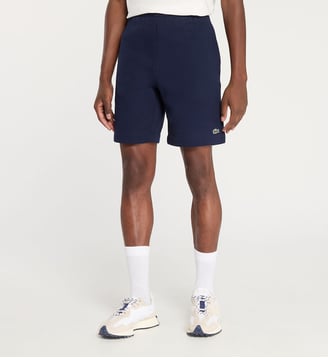 Bermuda uni molletonné - Lacoste - Bleu marine