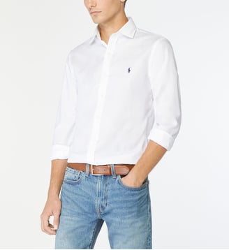 Chemise slim fit coton stretch - Polo Ralph Lauren - Blanc