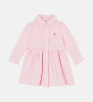 Ensemble robe chemise et bloomer coton - Polo Ralph Lauren - Rose